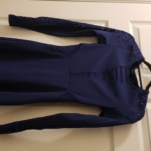 Navy blue body con dress